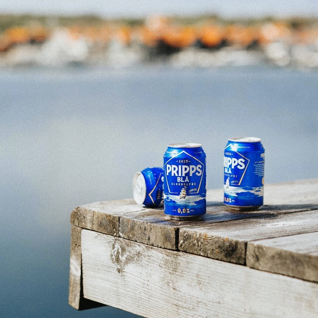 Packaging and Advertising for Pripps Blå Beer