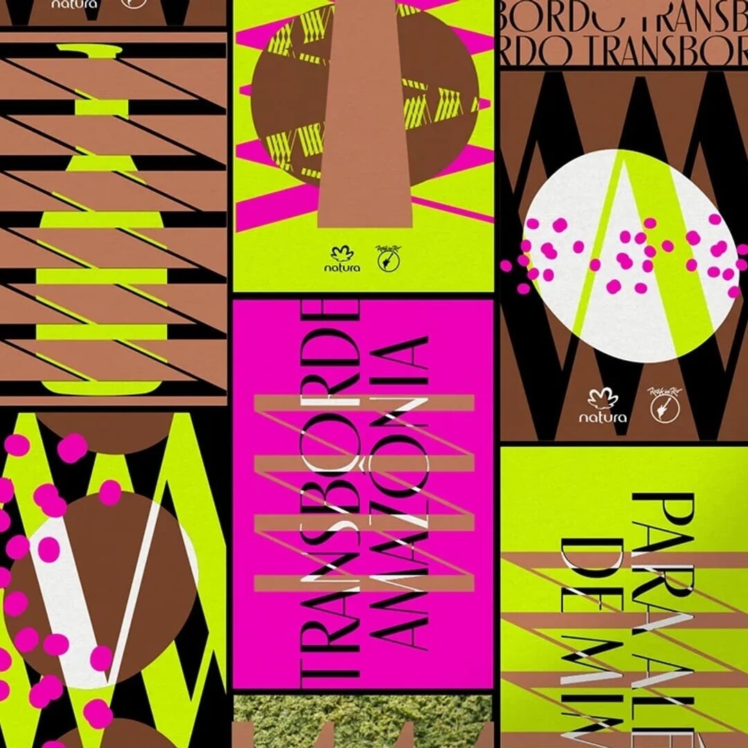 Visual Identity for Natura's Transborde Amazônia at Rock in Rio