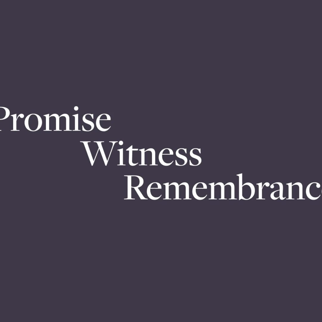 Exhibition Identity for Promise, Witness, Remembrance