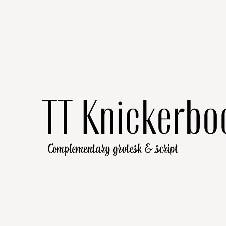 Typeface Design for TT Knickerbockers