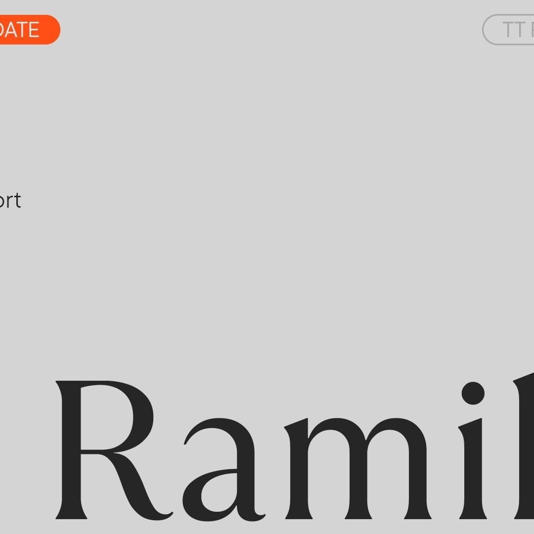 Typeface Design for TT Ramillas