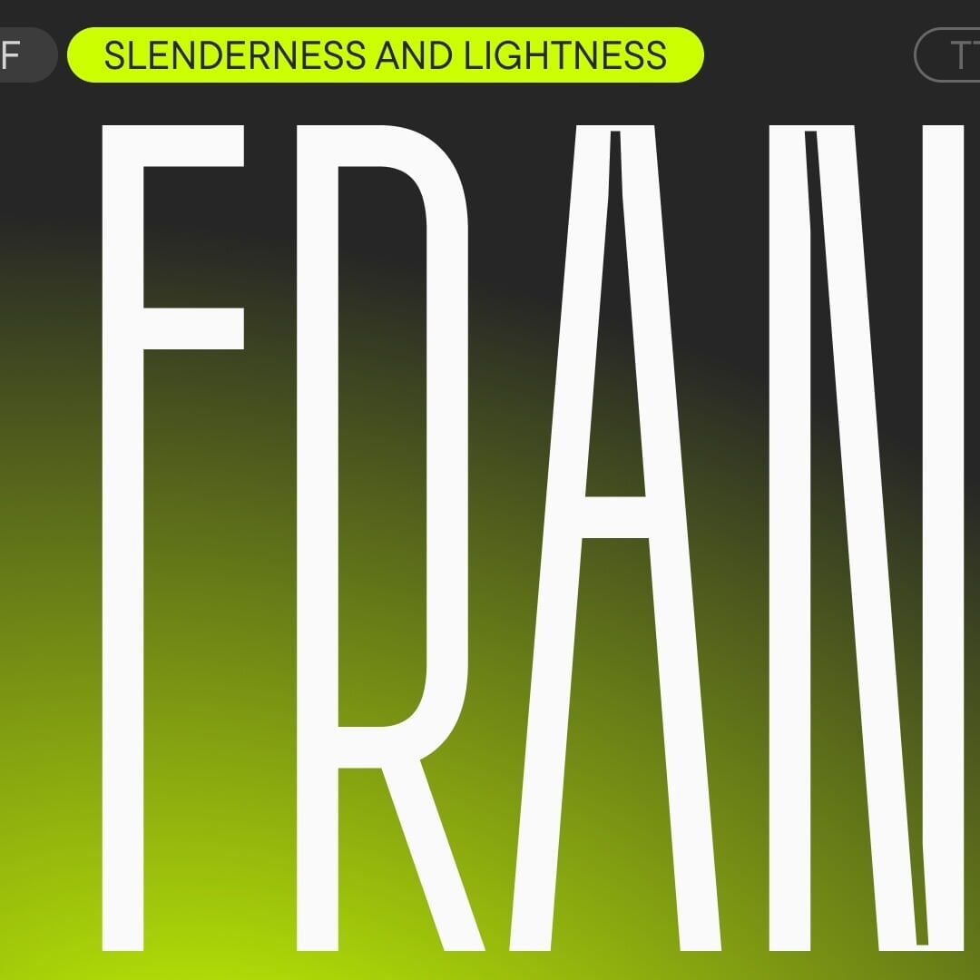 Experimental Typeface Design for TT Frantz
