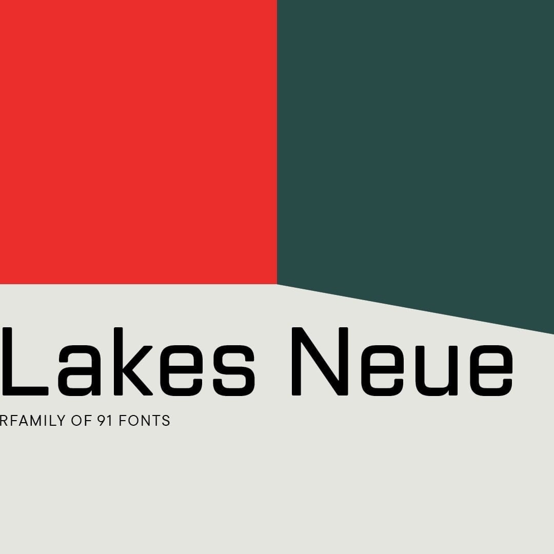 Typeface Design for TT Lakes Neue