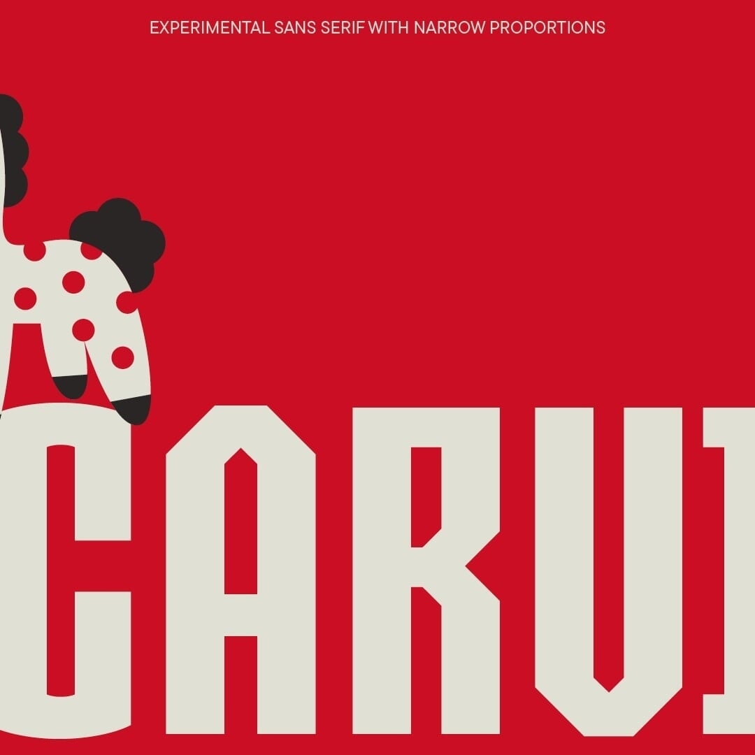 Experimental Typeface Design for TT Carvist