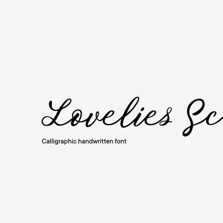 Typeface Design for TT Lovelies Script