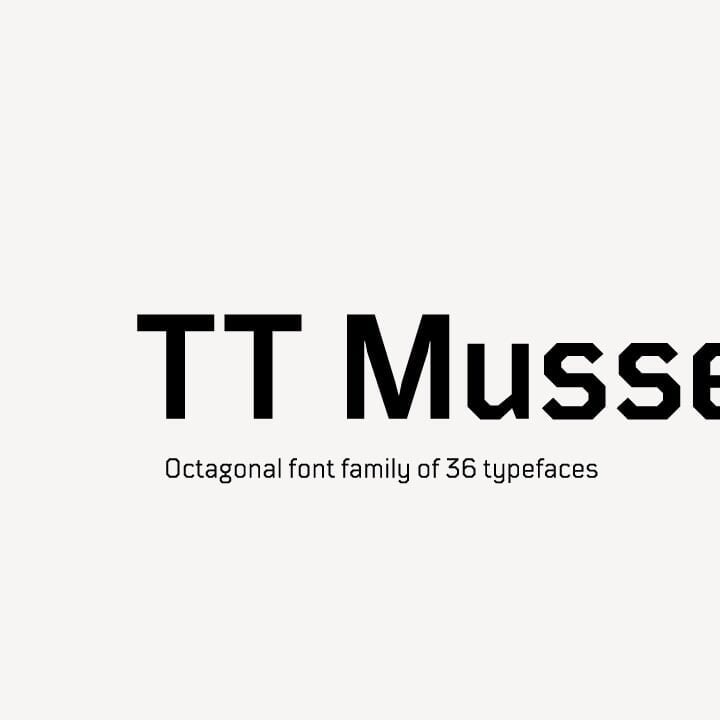 Typeface Design for TT Mussels