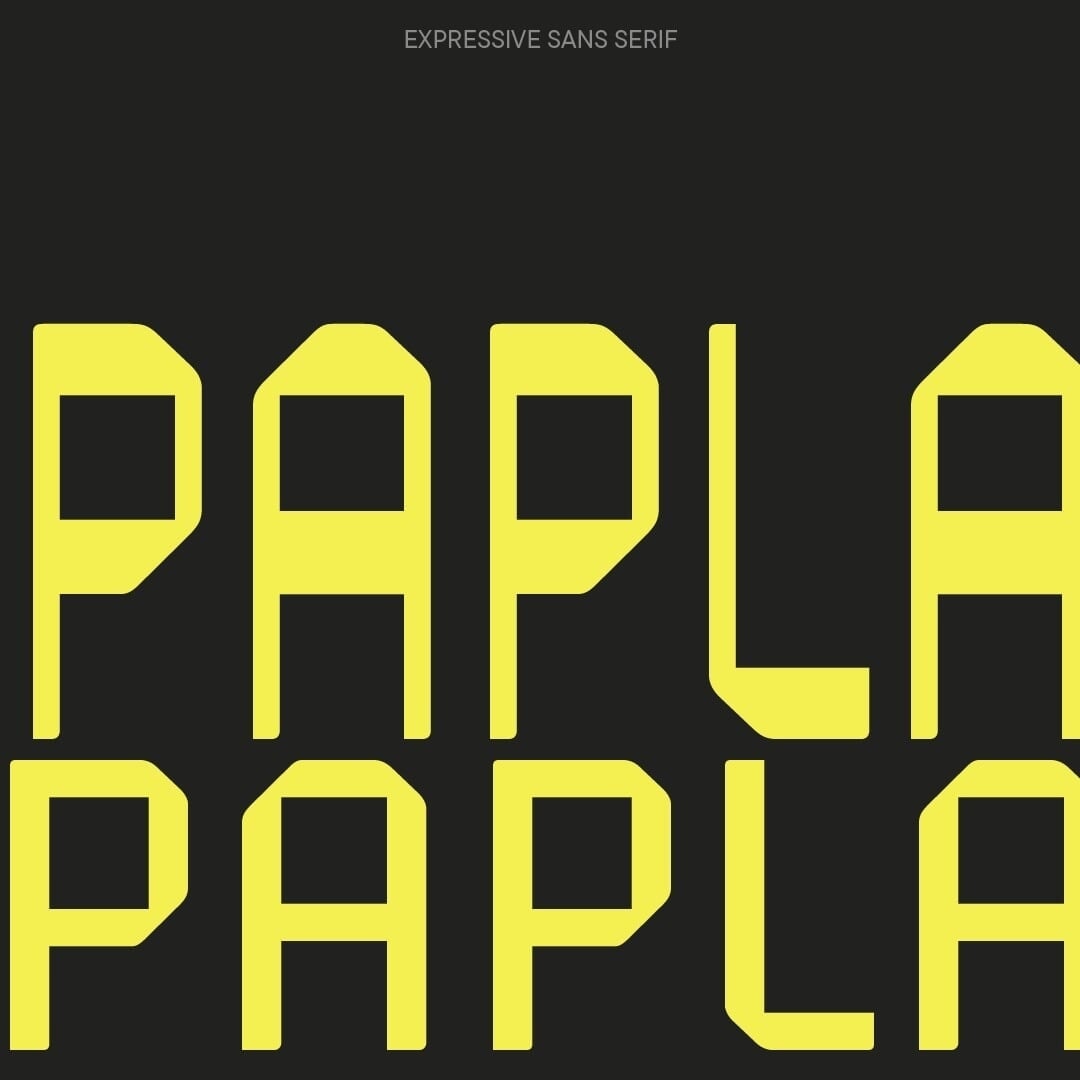 Typeface Design for TT Paplane