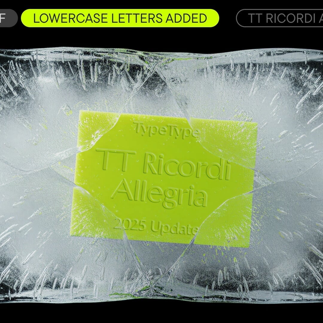 Typeface Design for TT Ricordi Allegria