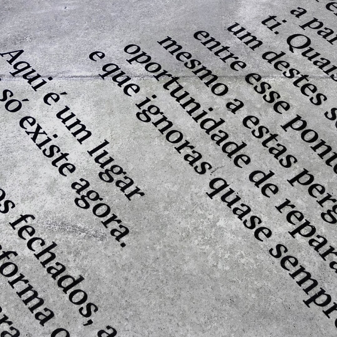 Literary Urban Installation for Municipalities of Abrantes, Constância, and Sardoal