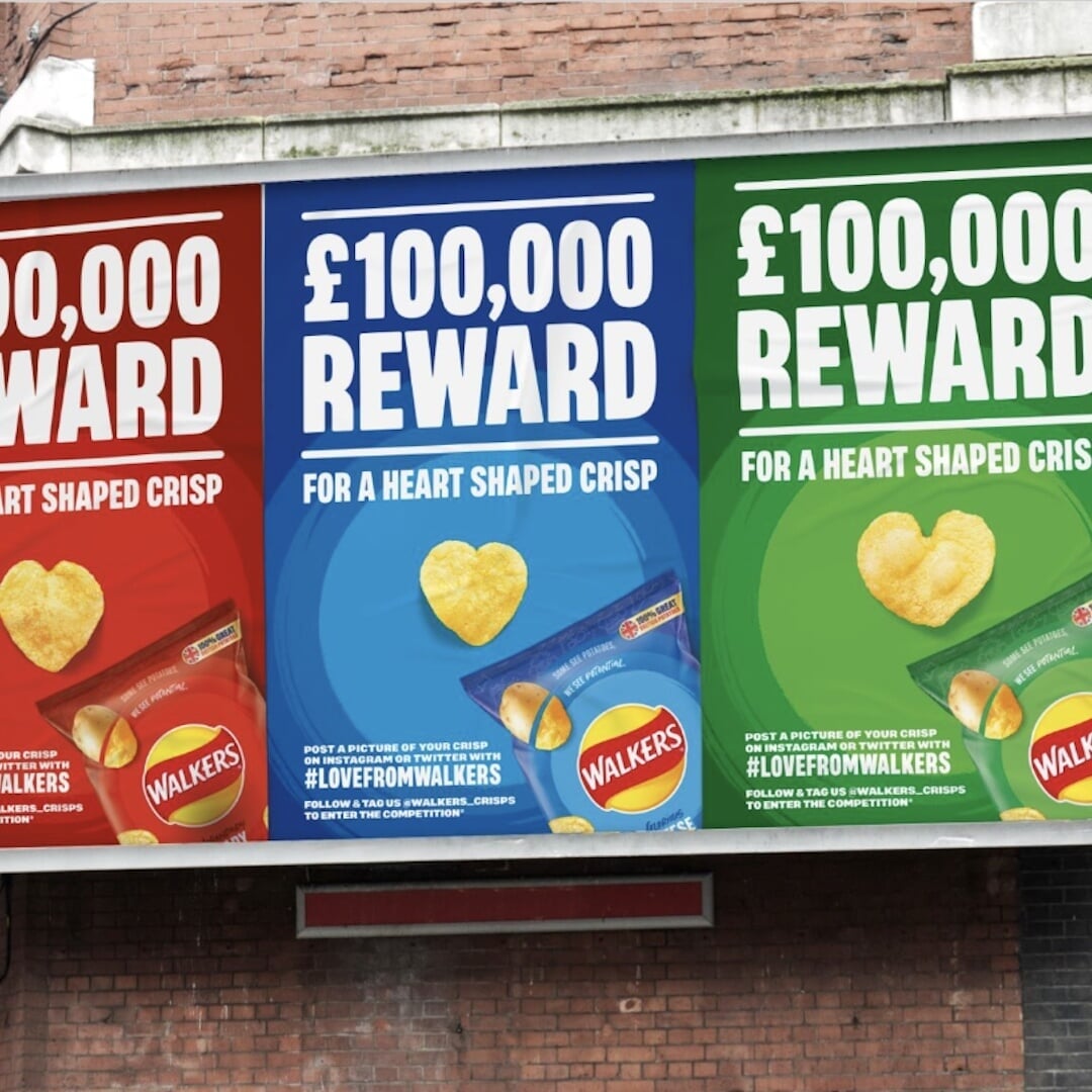 Advertising Campaign for Walkers Heart-Shaped Crisp Hunt
