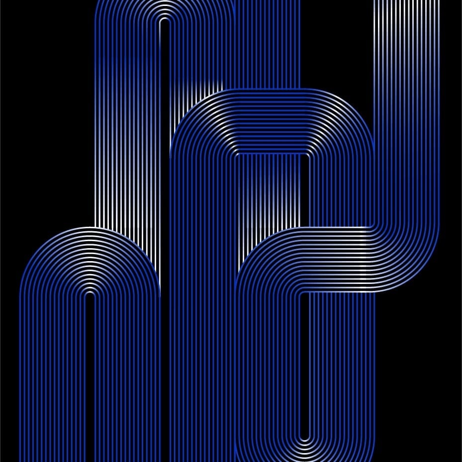 Digital Artwork Series Exploring Geometric Movement