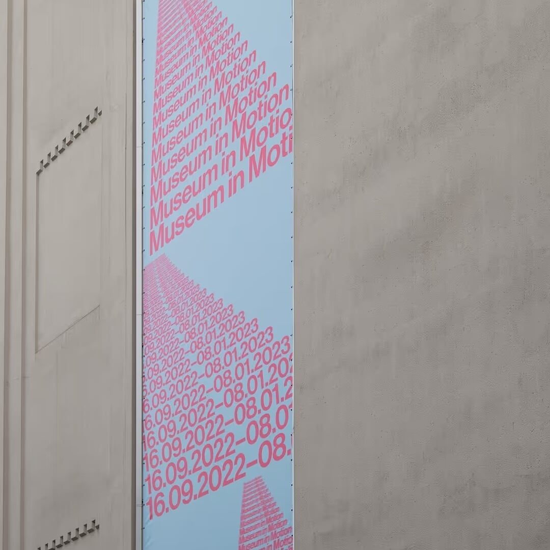 Exhibition Identity for M HKA Museum in Motion