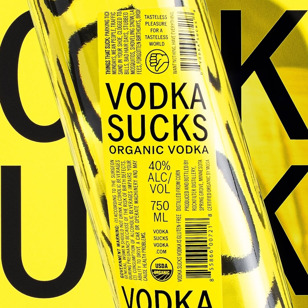 Brand Identity for Vodka Sucks Vodka