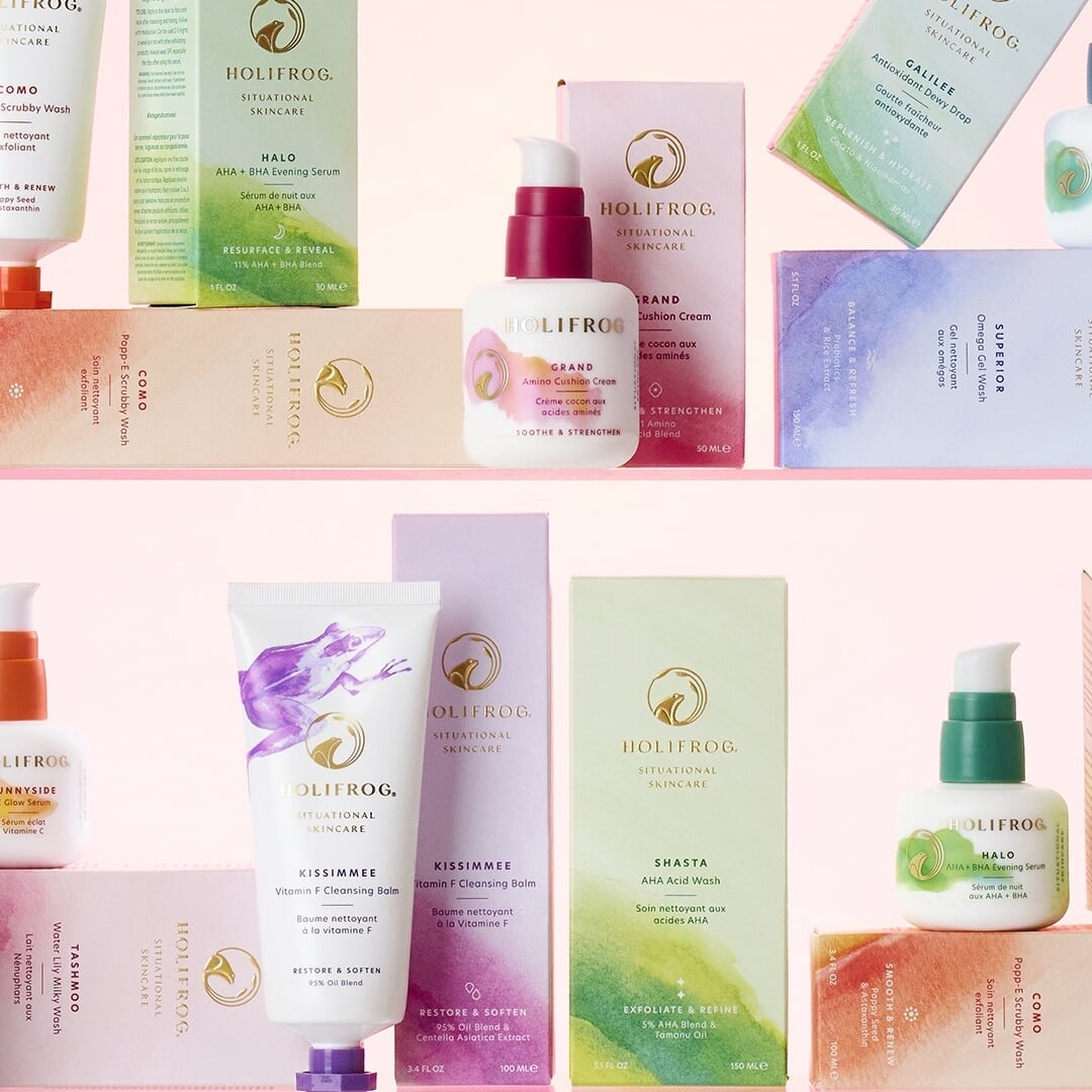 Brand Identity for HoliFrog Situational Skincare
