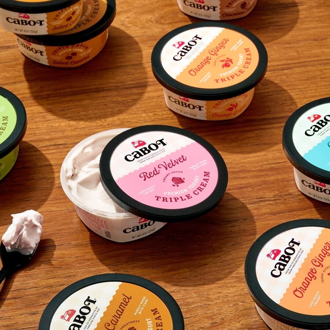 Packaging Design for Cabot Triple Cream Yogurt
