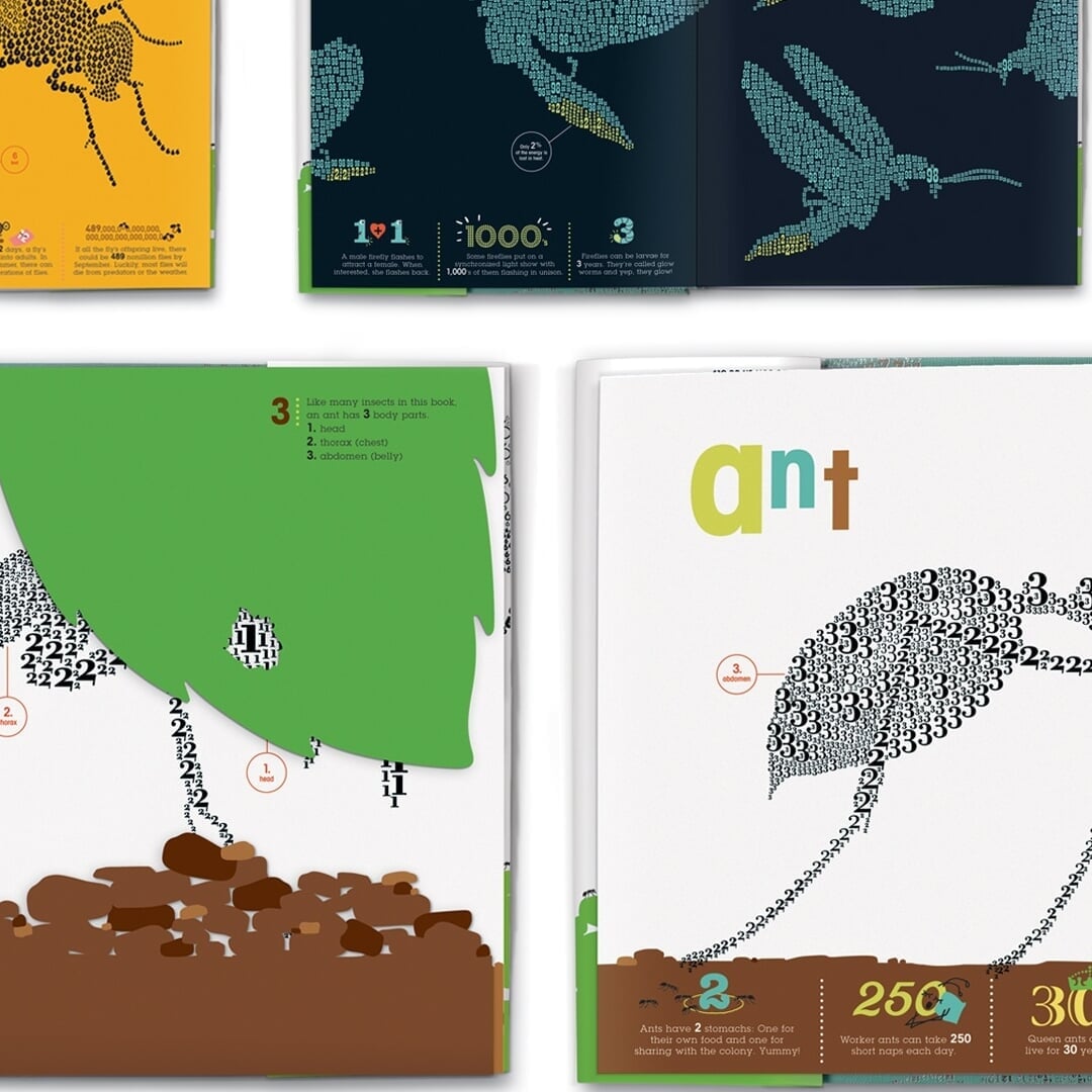 Illustrated Infographic Series for Bugs by the Numbers