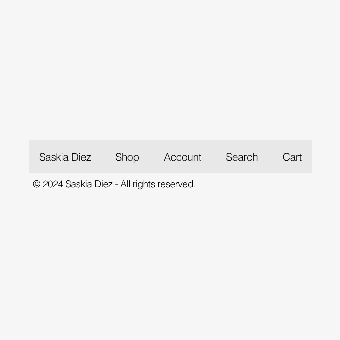 Website Design for Saskia Diez