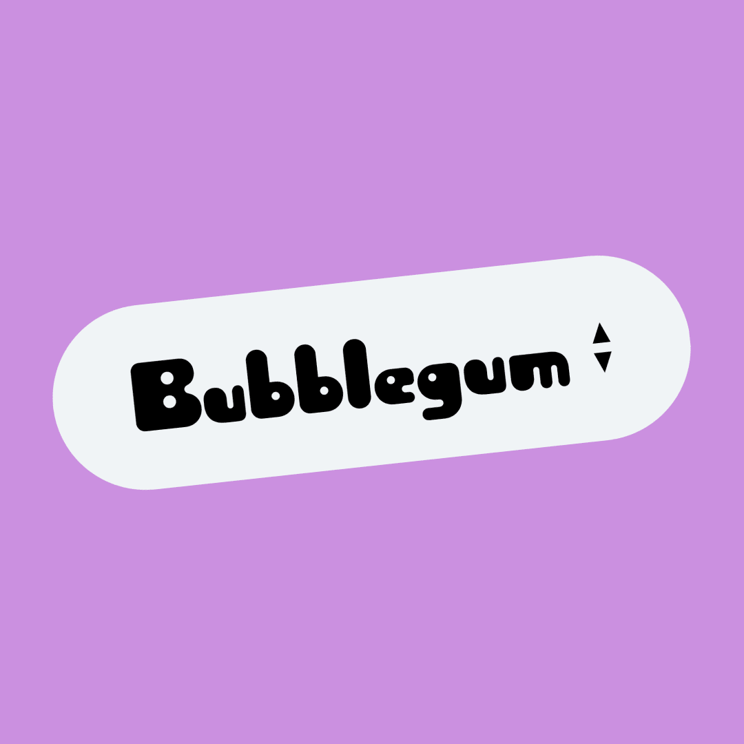 Typeface Design for Bubblegum