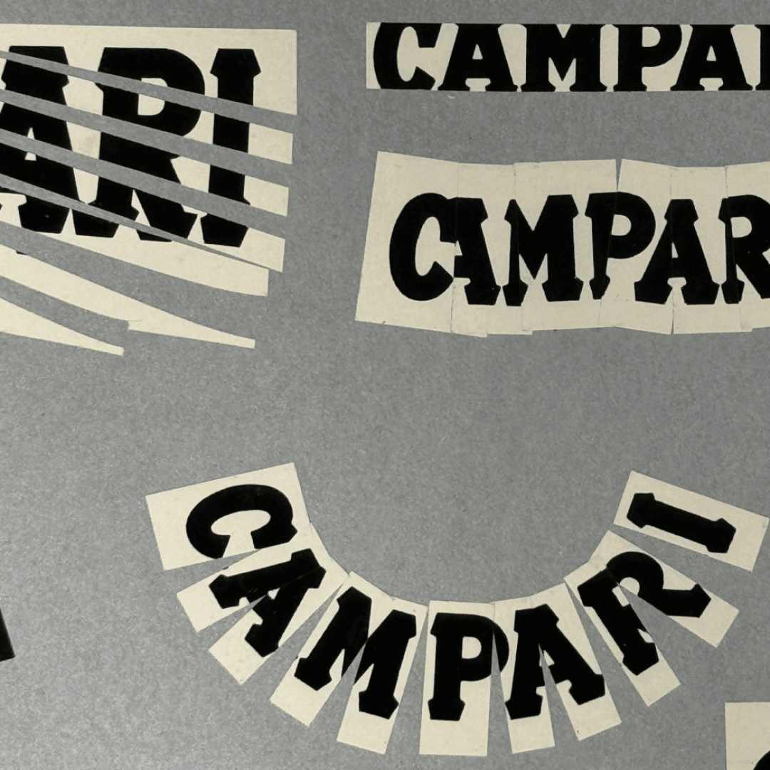 Exhibition Design for Campari Typographic Retrospective