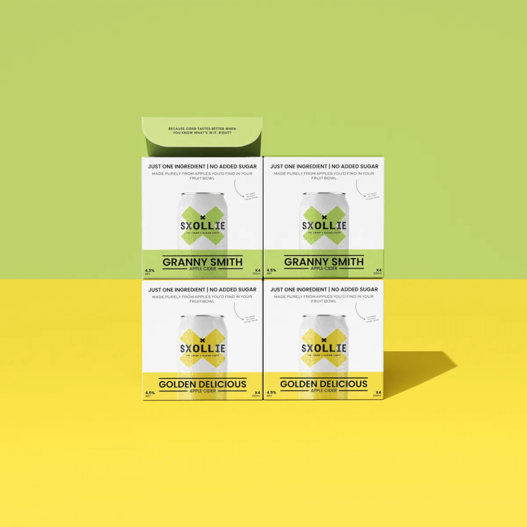 Packaging and Visual Identity Refresh for SXOLLIE Cider