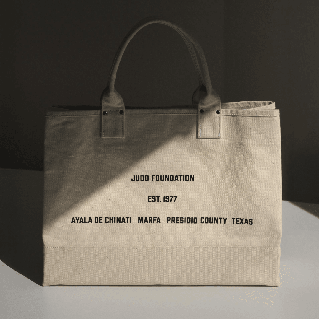 Goods and Typeface Design for Judd Foundation