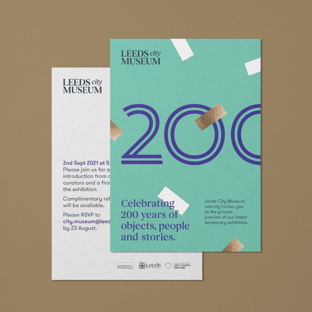 Exhibition Identity for Leeds City Museum Bicentennial