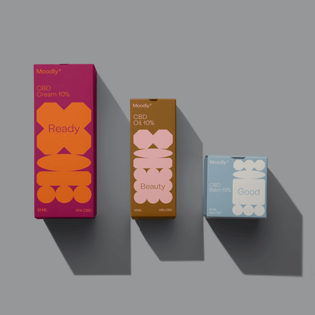 Visual Identity for Moodly Wellness Brand