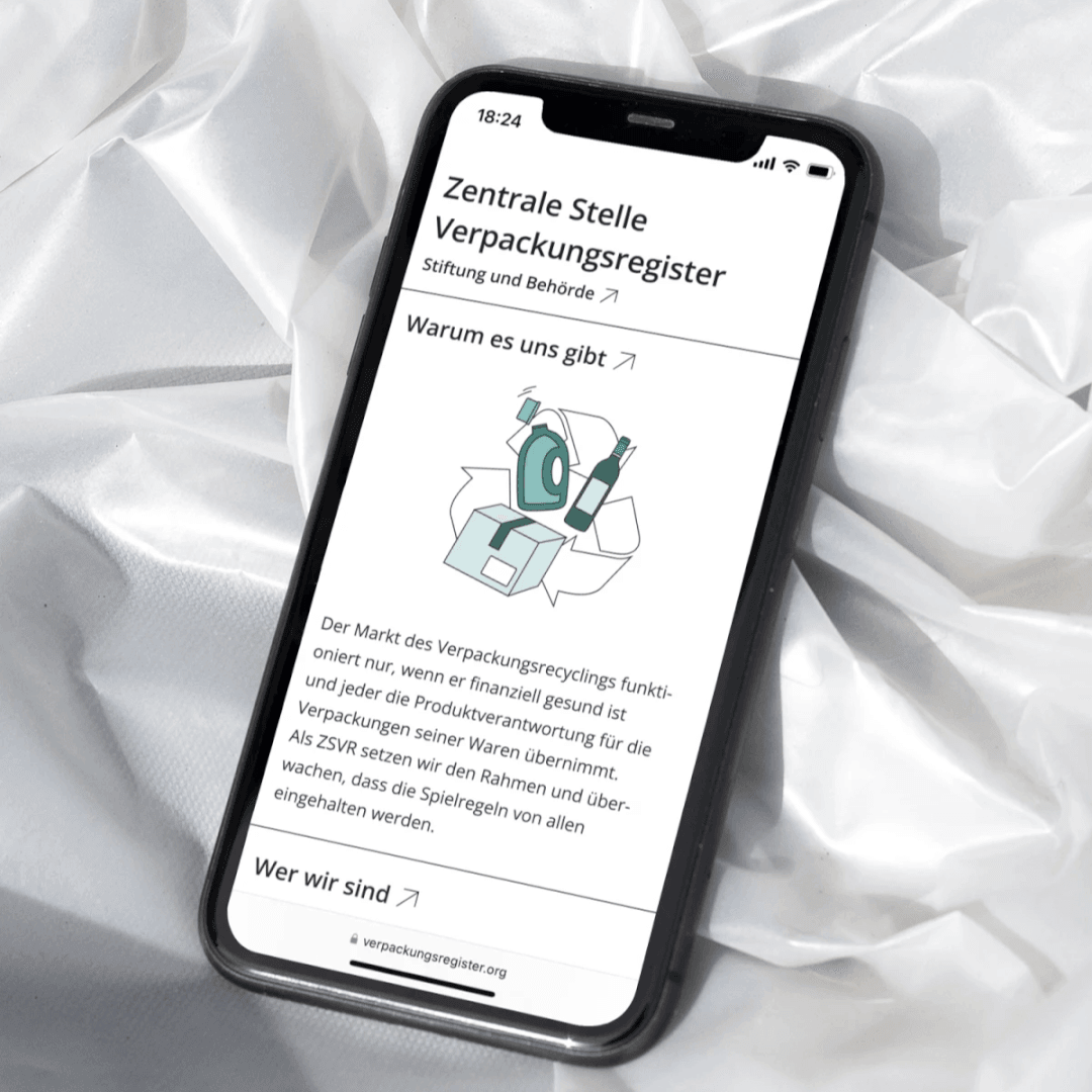 Website Redesign for Zentrale Stelle Verpackungsregister