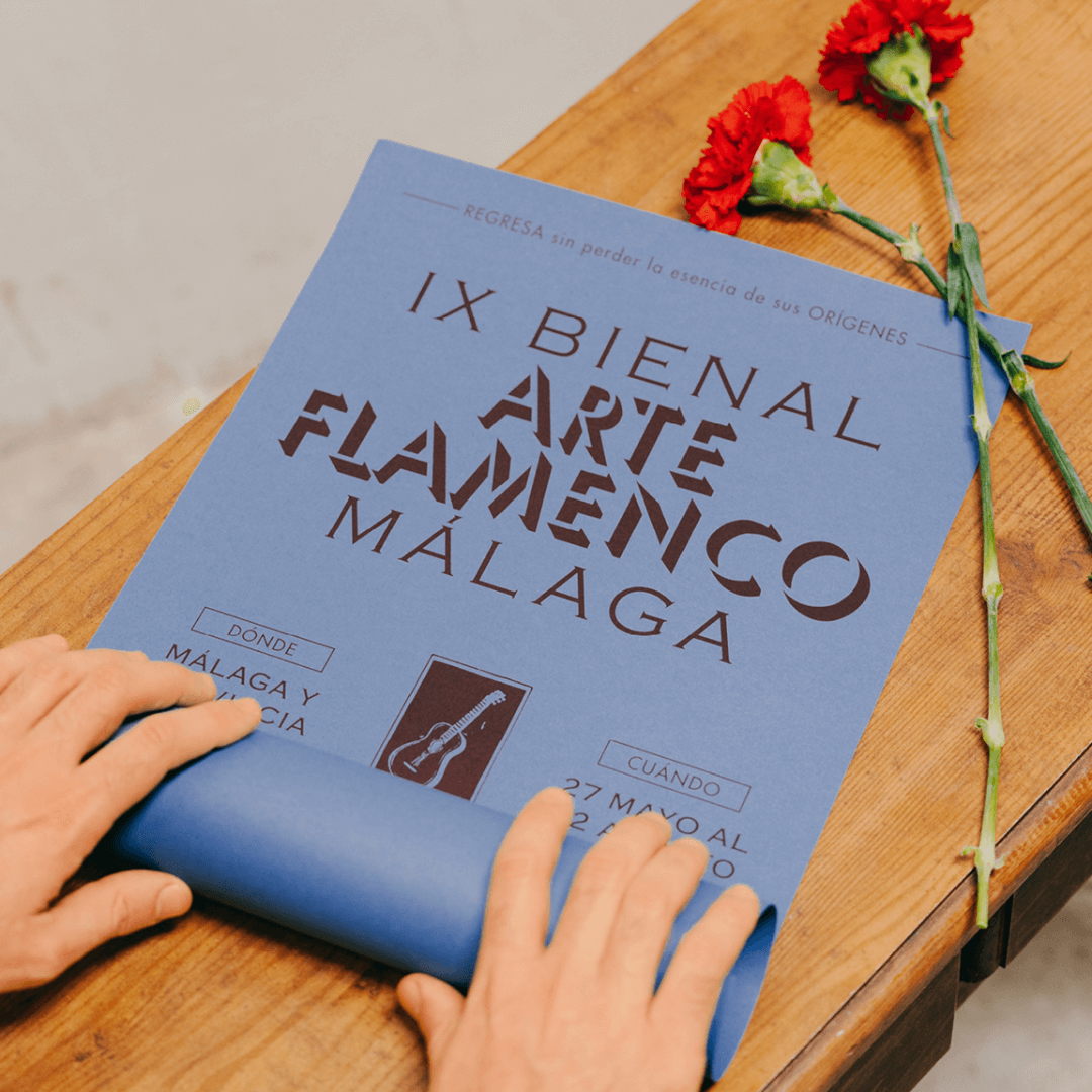 Visual Identity for the IX Bienal De Arte Flamenco Málaga 2025