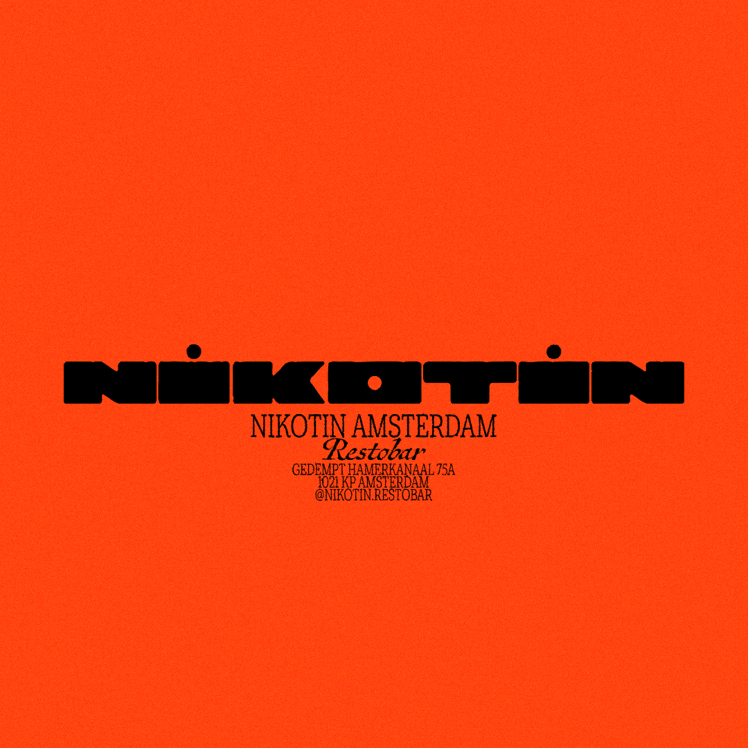 Brand Identity for Nikotin Restobar in Amsterdam