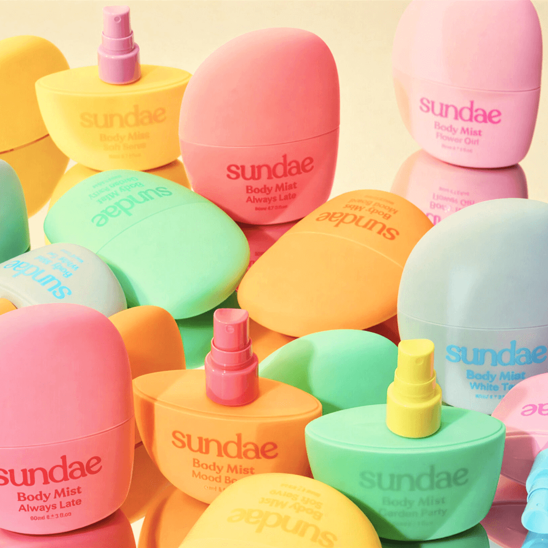 Packaging Design for Sundae Body Mists