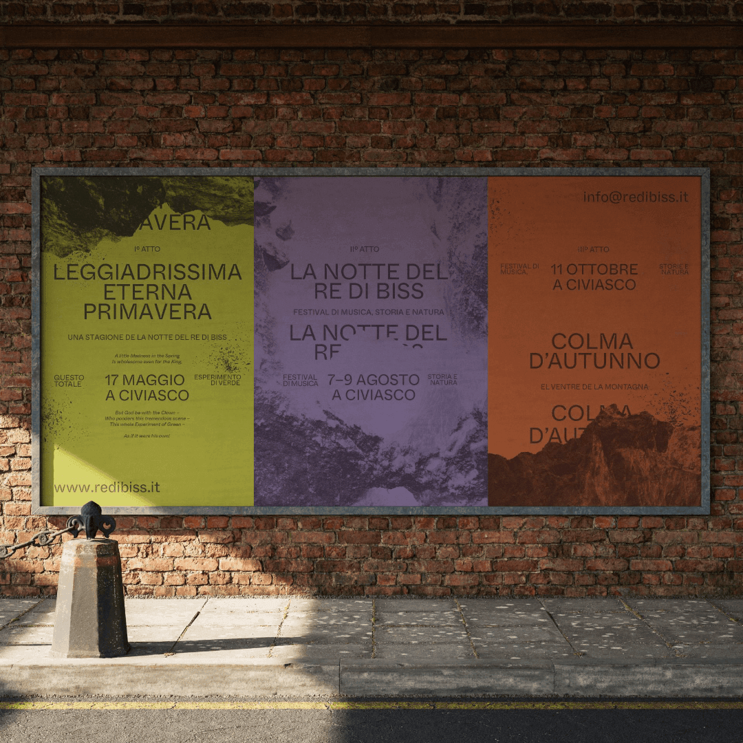Visual Identity for La Notte Del Re Di Biss Festival