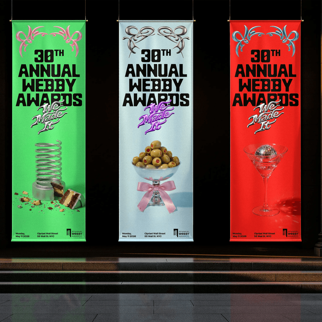 Campaign Identity for the Webby Awards 30th Anniversary