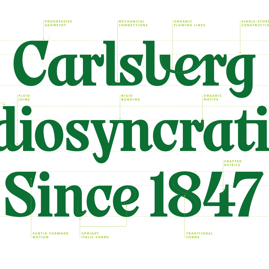 Custom Typeface Design for Carlsberg