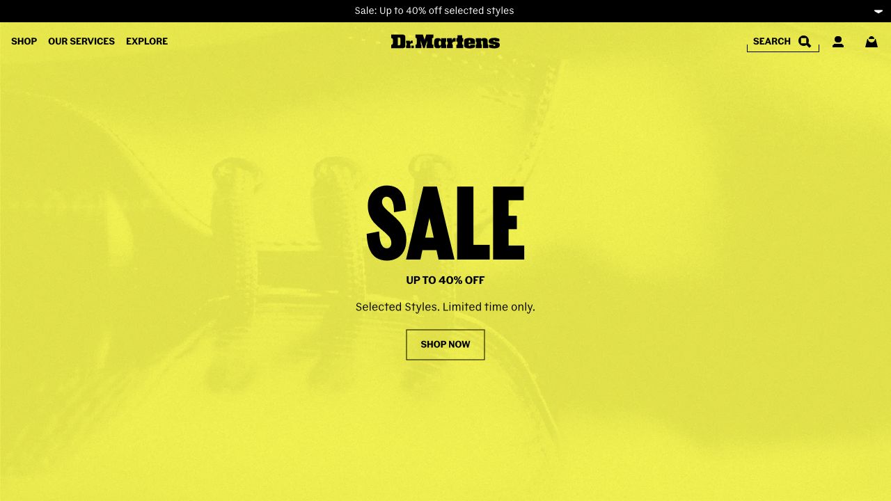 Dr. Martens website