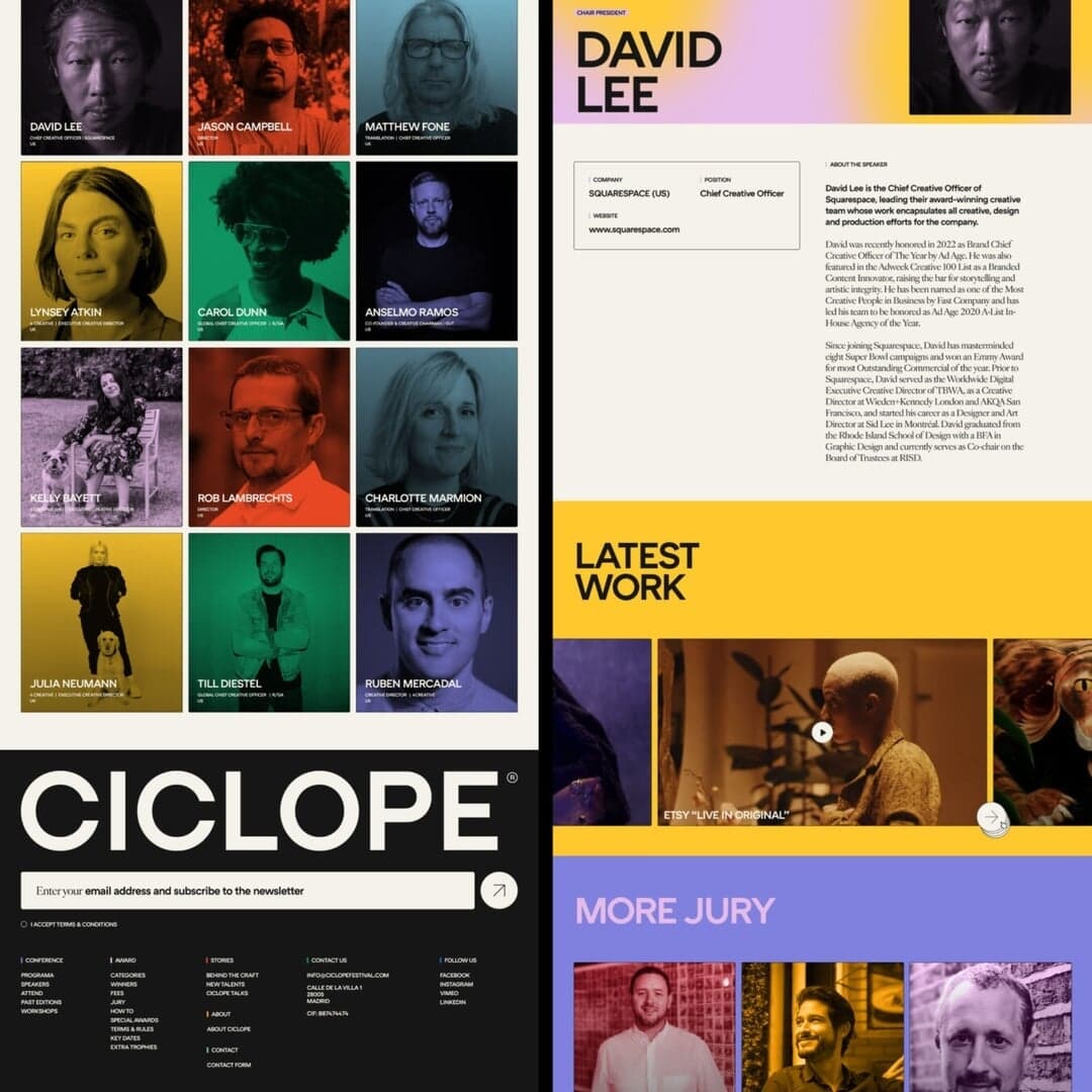 Website Design For Ciclope Festival
