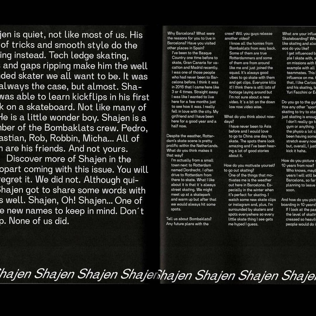 Editorial Design For Be Skateboarding Magazine