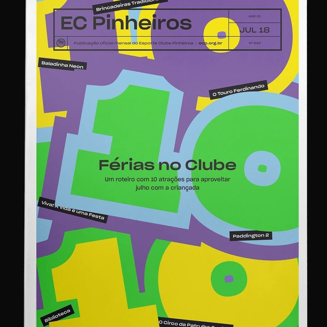 Editorial Design For Ec Pinheiros Magazine