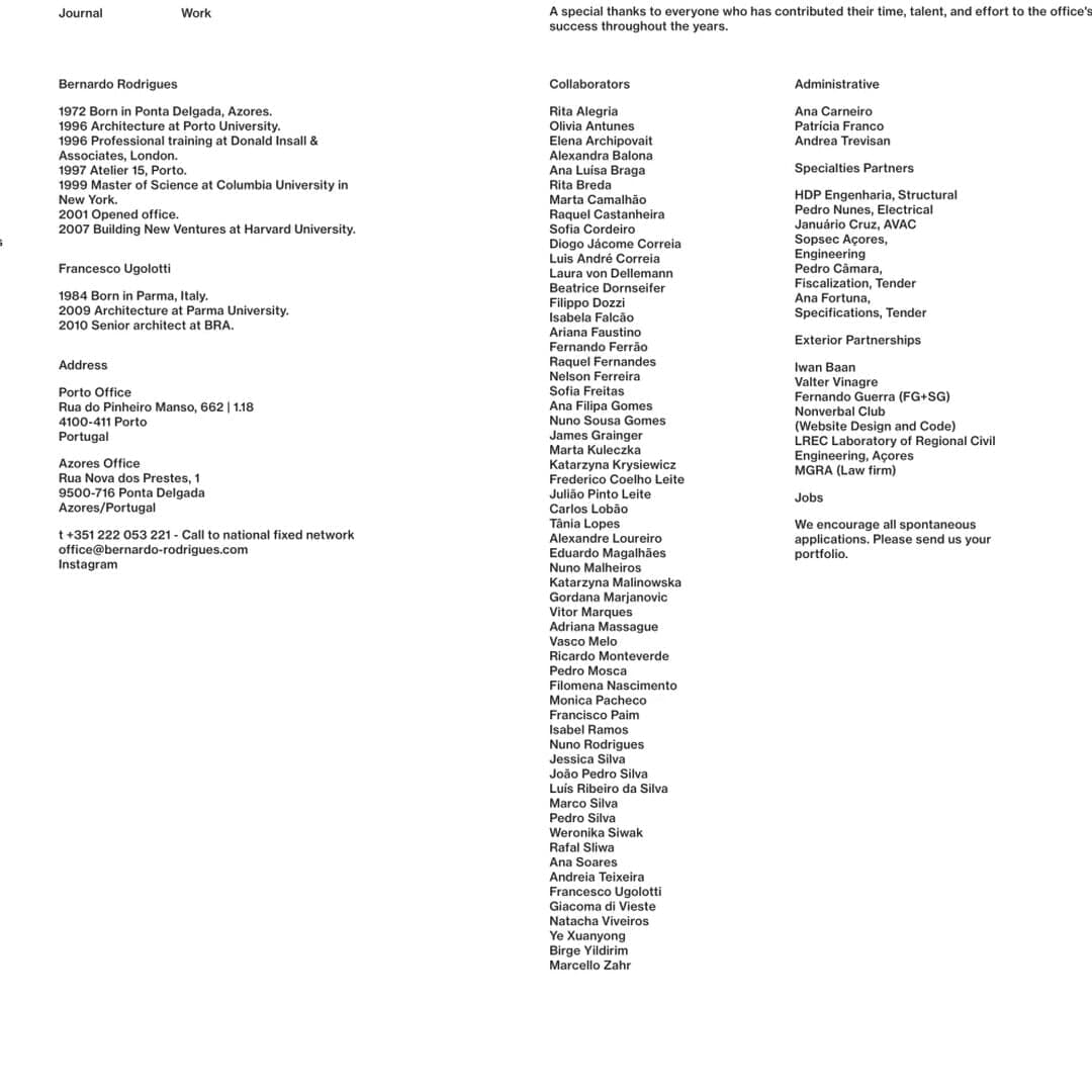 Website Design For Bernardo Rodrigues Architects