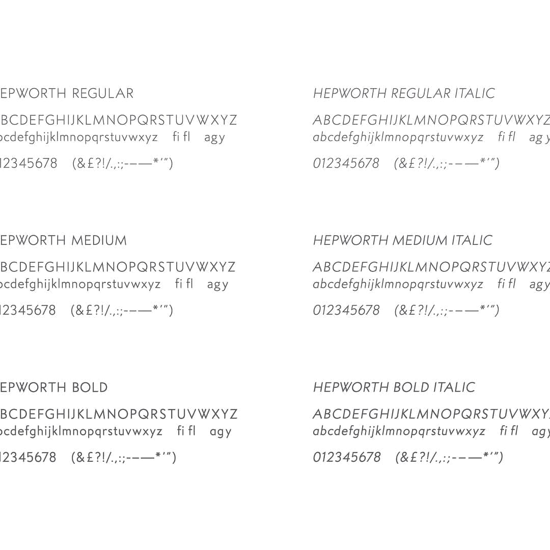 Identity Design For The Hepworth Wakefield Museum