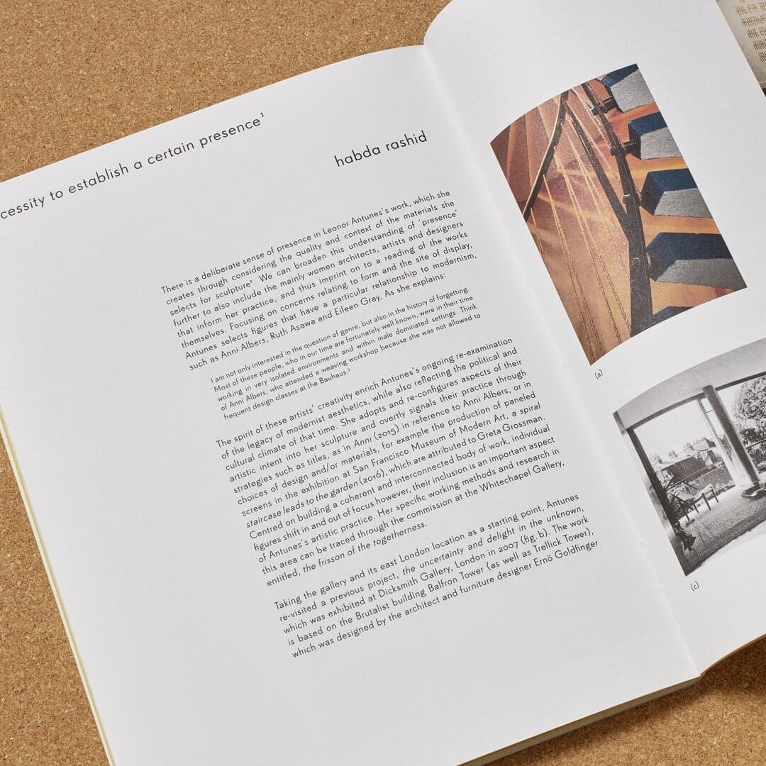 Publication Design For Leonor Antunes Exhibition