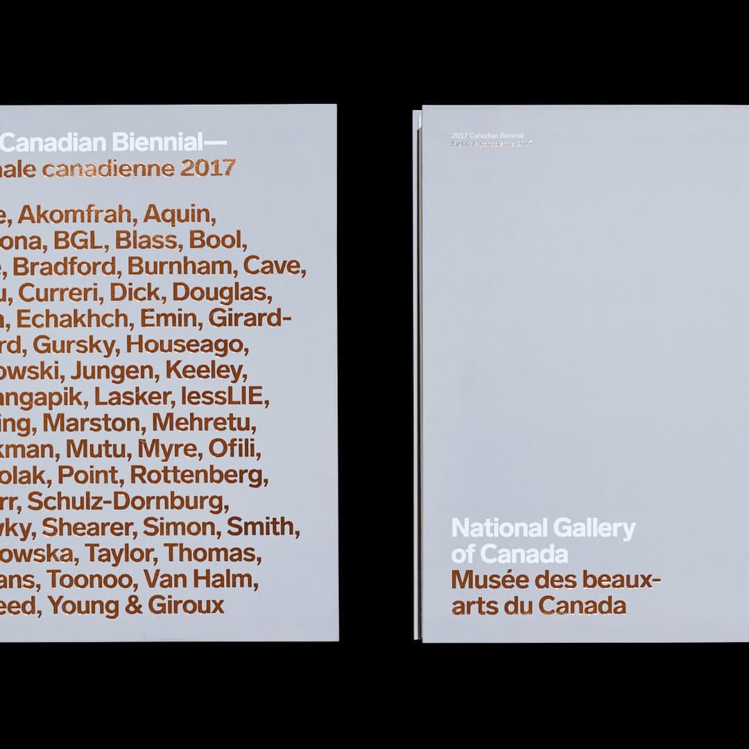 Exhibition Catalogue Design For The National Gallery Of Canada