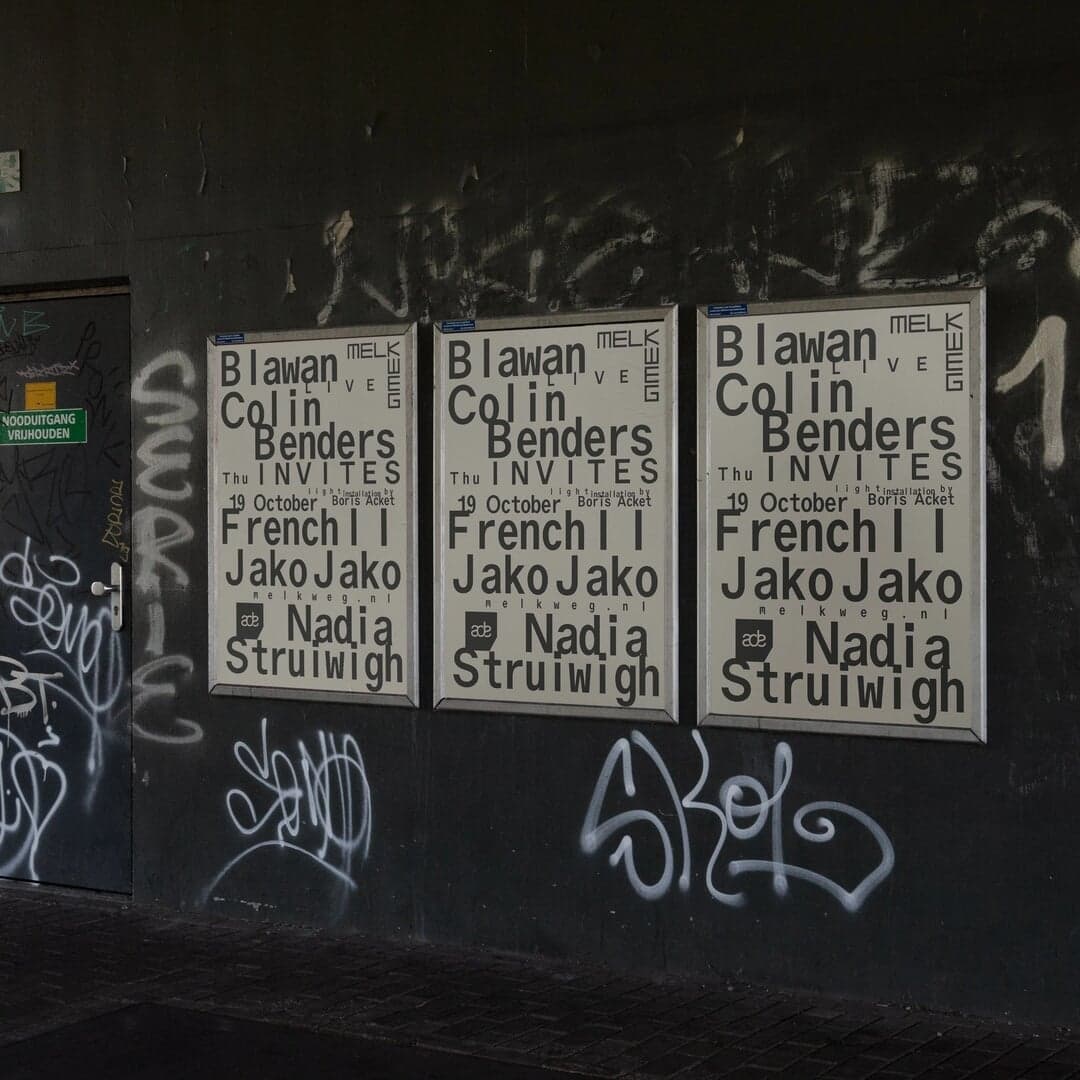 Visual Identity For Colin Benders Invites At Melkweg Ade