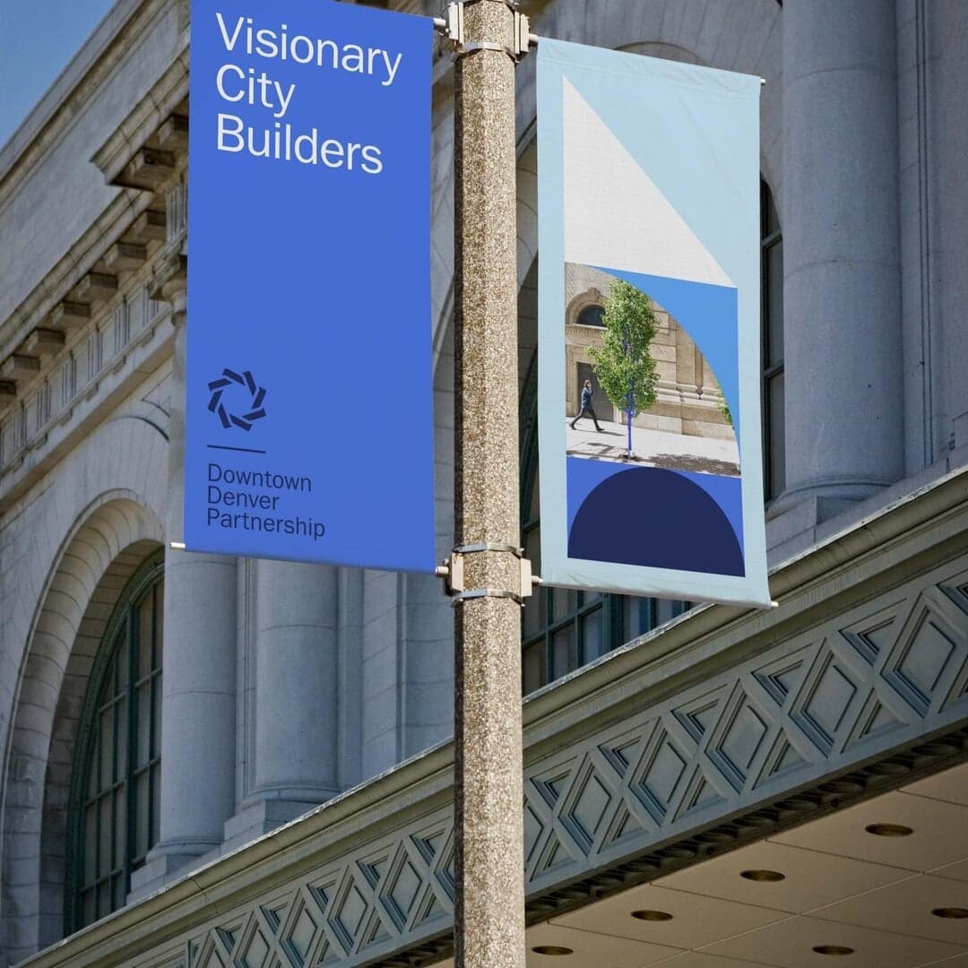 Brand Identity And Environmental Design For Downtown Denver Partnership