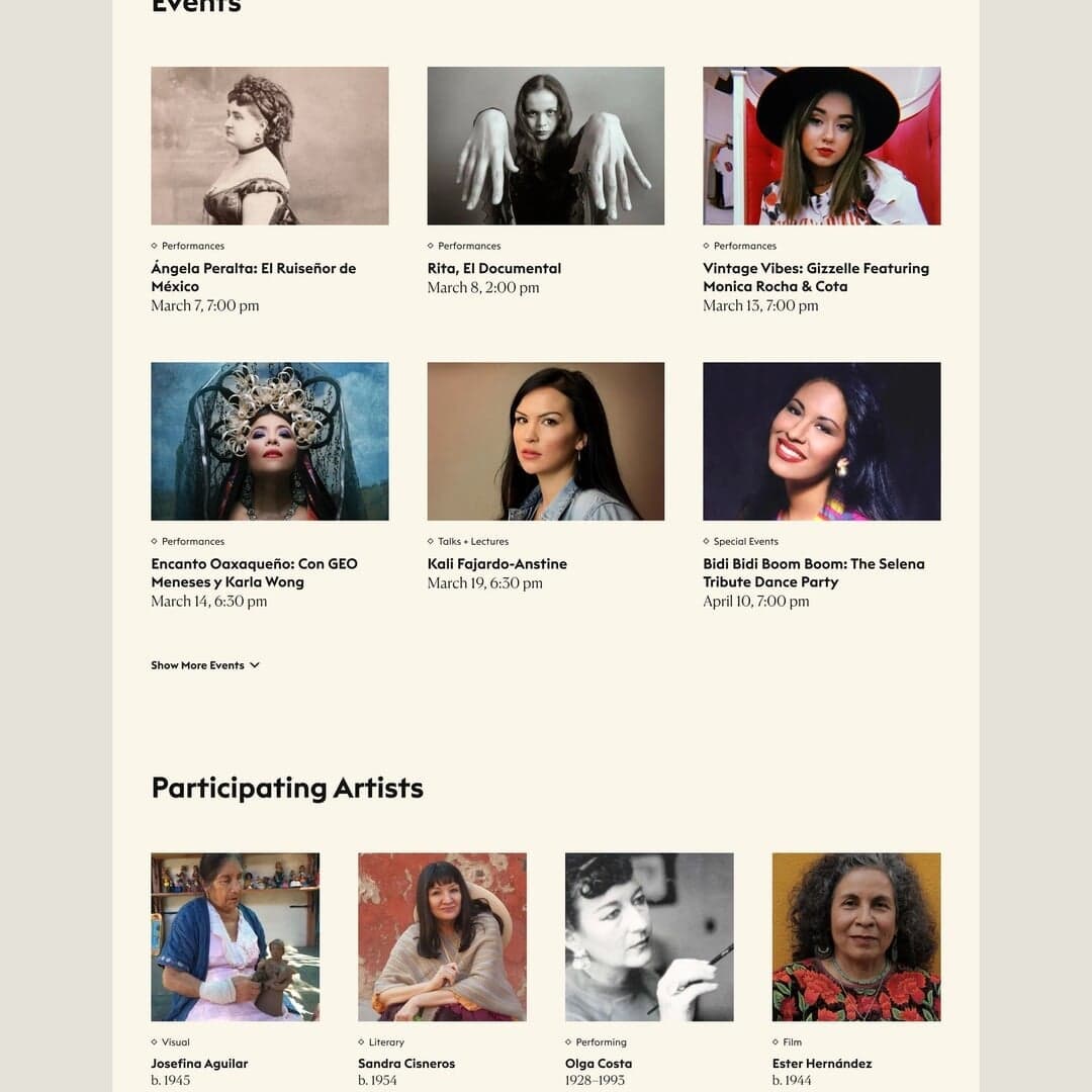 Website Redesign For The National Museum Of Mexican Art