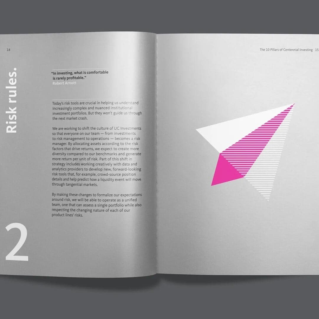 Editorial Design For Uc Investments Annual Report 2015