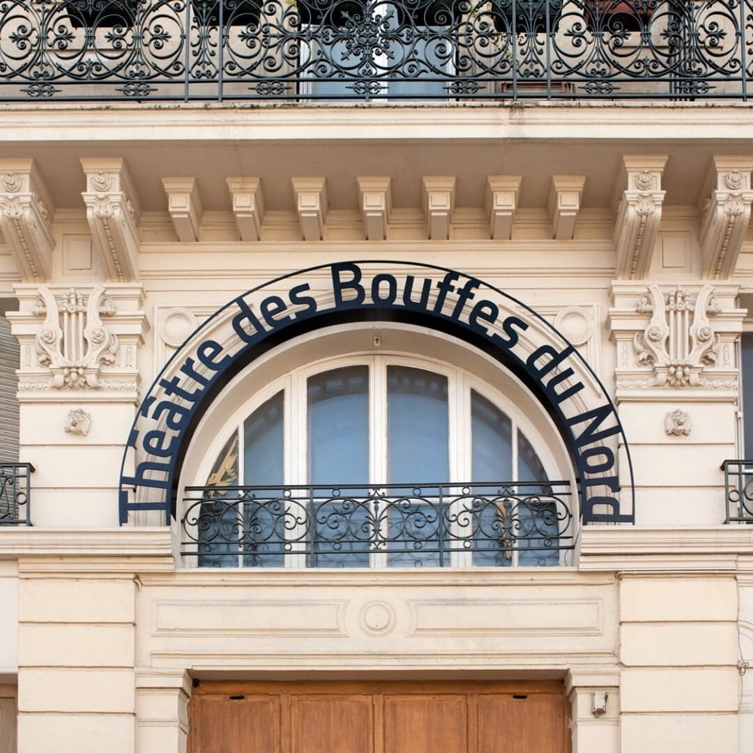 Exterior Signage For Théâtre Des Bouffes Du Nord