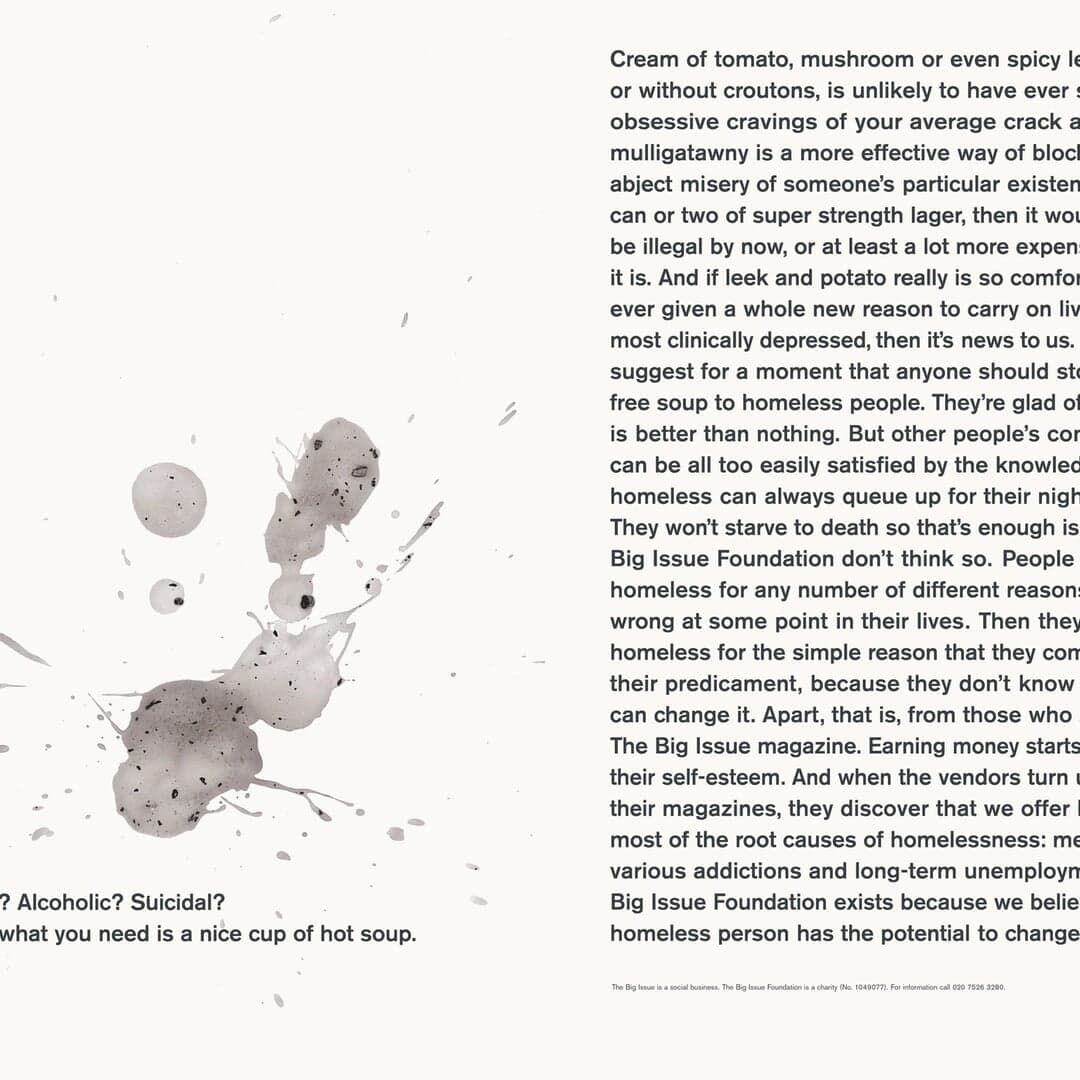 Advertising Campaign For Big Issue Foundation