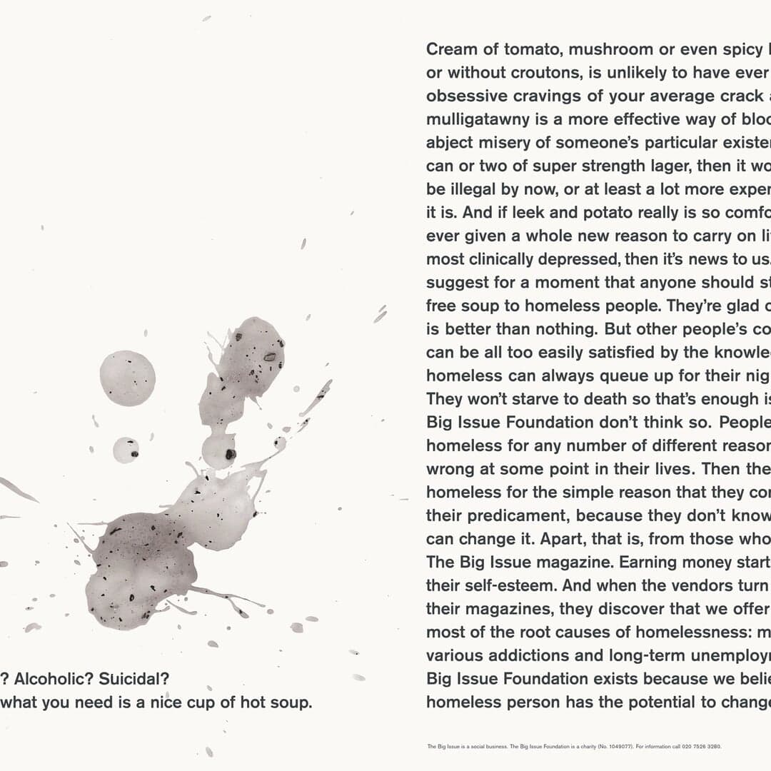 Advertising Campaign For Big Issue Foundation