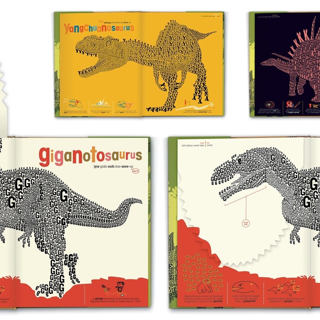 Illustrated Alphabet Book For Prehistoric Creatures